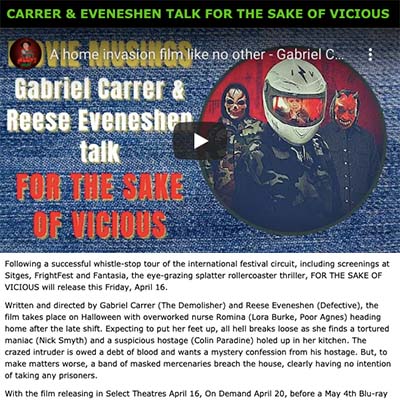 CARRER & EVENESHEN TALK FOR THE SAKE OF VICIOUS